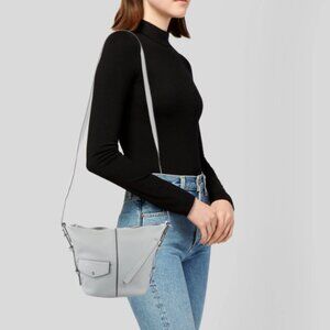 Marc Jacobs The Sling Leather Shoulder Bag Light Gray/Blue